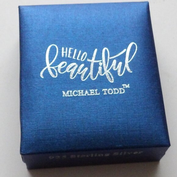 Michael Todd Hello Beautiful Sterling Silver Forever Necklace New in Box - Picture 2 of 7